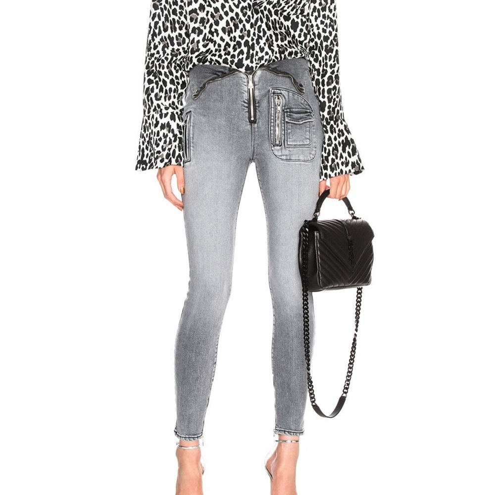 RtA Gray Skinny Jeans